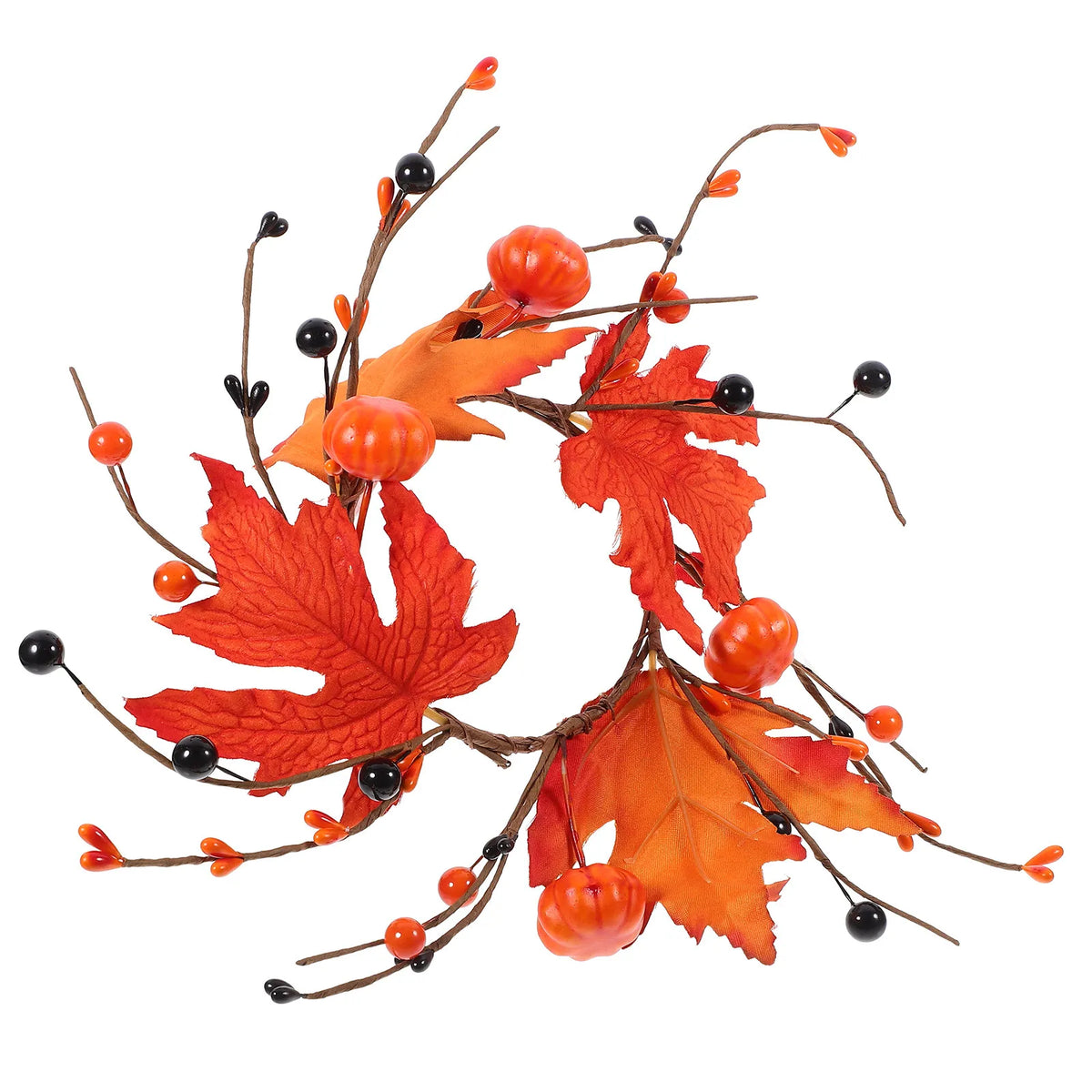 Artificial Maple Leaf Berry Ring Fall Wreath Centerpiece Fall Wreath Decor Richie's
