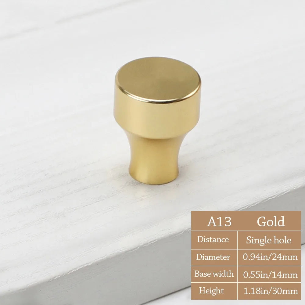Knurled Cabinet Drawer Knob Round Single Hole Gold Handle Cabinet Drawer Knob Richie's 4