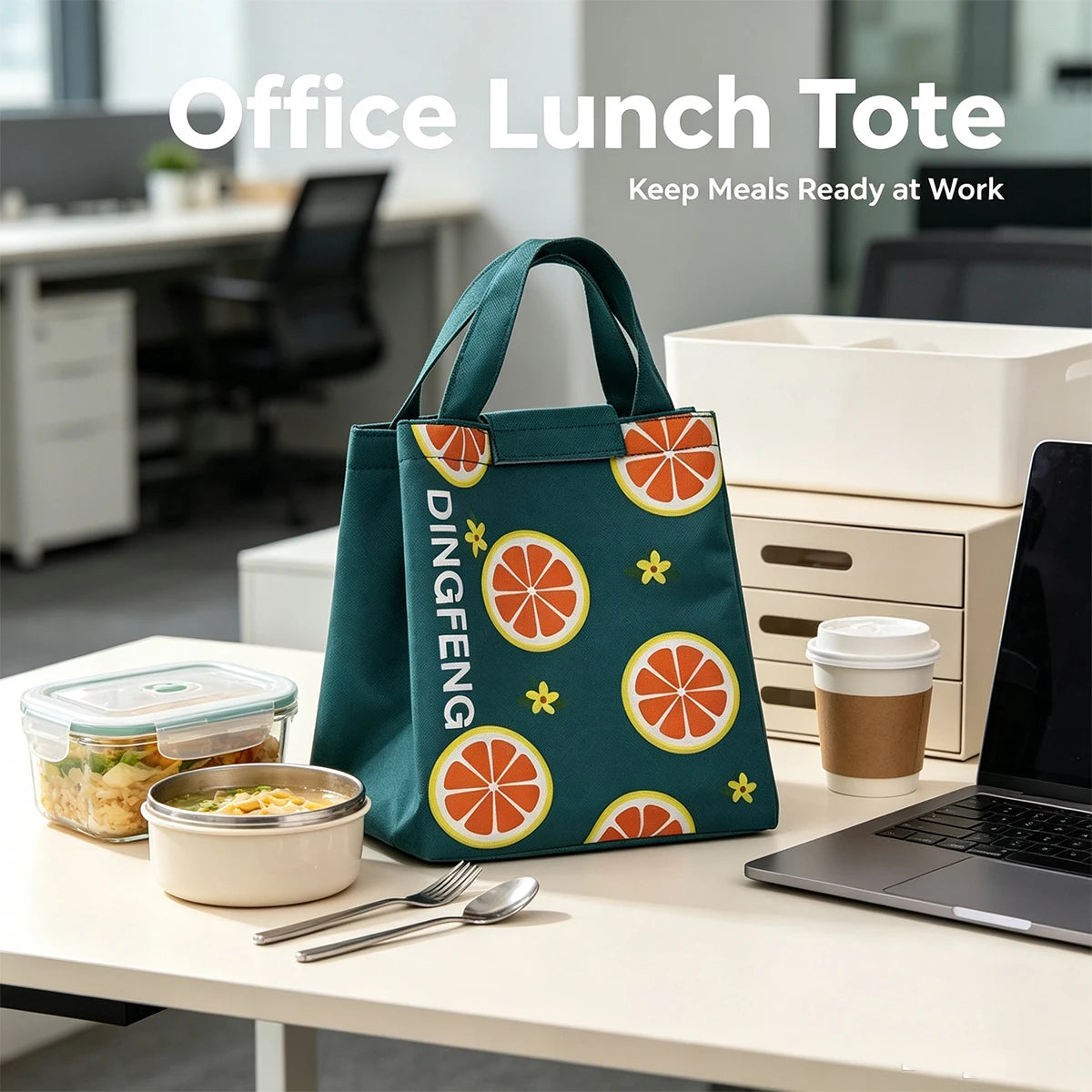 Insulated Lunch Bag Aluminum Foil Waterproof Meal Tote Insulated Lunch Bag Richie's