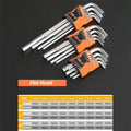 9-Piece Double-End L-Type Allen Hex Wrench Set – CR-V Steel Hex Wrench Set Richie's Flat Head L