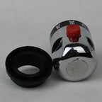 Brass Thermostatic Shower Faucet Concealed Mixing Valve Chrome Thermostatic Shower Faucet Richie's Button handwheel