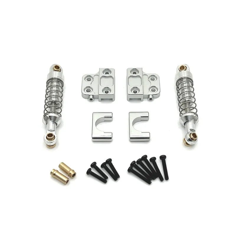 Metal Rear Shock Absorber Set for MN 1/12 MN82 LC79 RC Car RC Car Upgrade Parts Richie's Sliver No plug