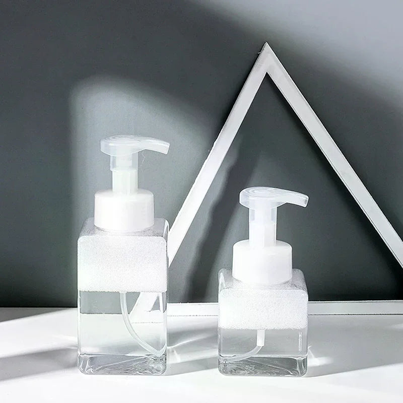 Clear Foam Pump Dispenser Bottles 250ml & 450ml Refillable Foam Pump Dispenser Richie's