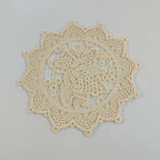 Lace Embroidered Round Coaster – Retro Vintage Cloth Dining Mat Embroidered Coaster Richie's