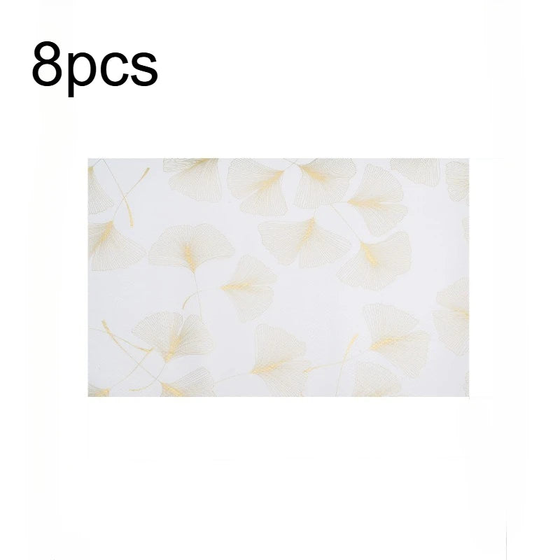 Ginkgo Leaf EVA Refrigerator Pads – Non-Slip Fridge Liners 4/8pcs Fridge Shelf Liner Richie's 8pcs