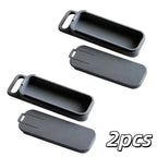 2-Pack Mini Portable Storage Box Sliding Lid & Handle Mini Storage Box Richie's Grey