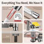 Kitchen Sink Soap Dispenser Pump with Rack & Extension Tube Soap Dispenser Richie's
