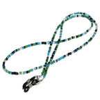 Handmade Beaded Glasses Chain – Non-Slip Unisex Eyeglass Lanyard Eyeglass Chain Lanyard Richie's green