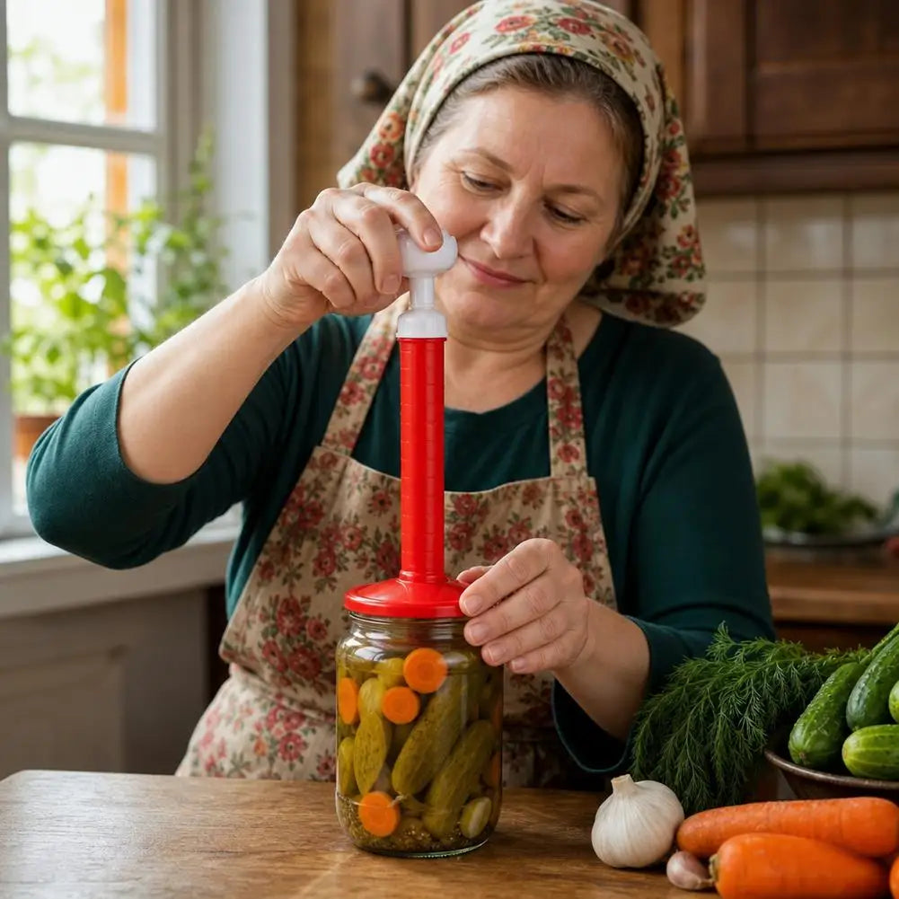 Vacuum Sealer Jar Lids & Manual Pump | Reusable Mason Jar Lids Vacuum Jar Lid Set Richie's