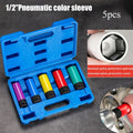 Metric 1/2" Drive Thin Wall Deep Impact Socket Set – Lug Nut Impact Socket Set Richie's 5pcs