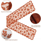 Thanksgiving Maple Leaf Lace Table Runner – Orange Fall Décor Table Runner Richie's