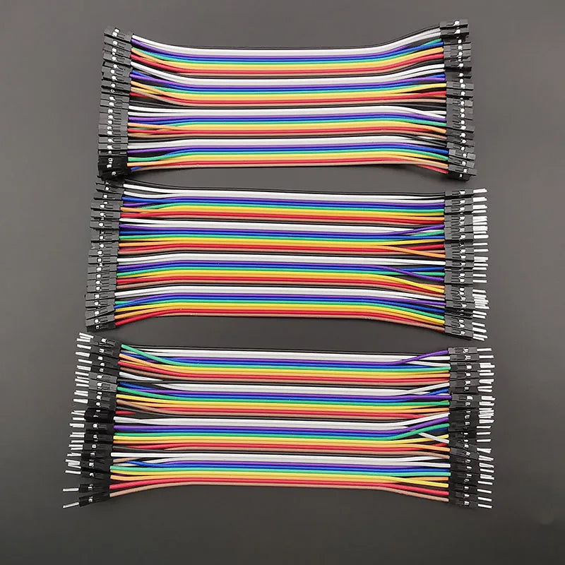 40-Pin Jumper Wires M2M M2F F2F Breadboard Dupont Cables Arduino Jumper Wire Set Richie's
