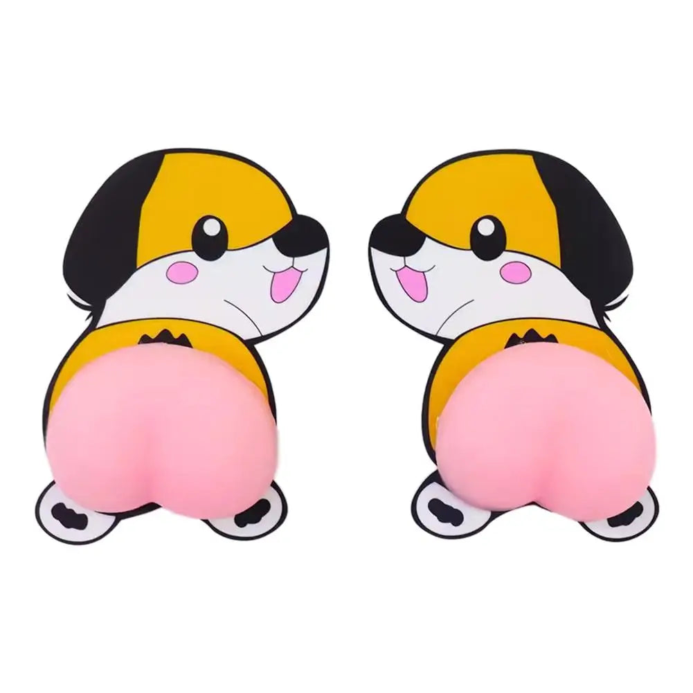 3D Cartoon Pig & Puppy Silicone Stickers – Anti-Collision Decals Decorative Stickers Richie's dog