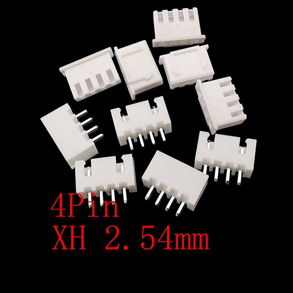 100Pcs JST XH 2.54mm Connector 2/3/4/5 Pin Housing Male Female Wire Connector Kit Richie's 4Pin 50Pair