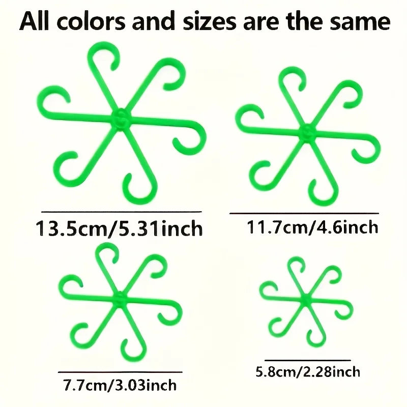4pcs Plant Support Poles Anti-Toppling Folding Fixator Stakes Plant Support Stakes Richie's green 4pcs