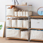 Japanese Minimalist Canvas Folding Storage Basket | Large Laundry Folding Storage Basket Richie's