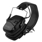 Tactical Electronic Earmuff Sound Amplification Hunting Headset Electronic Shooting Earmuff Richie's black