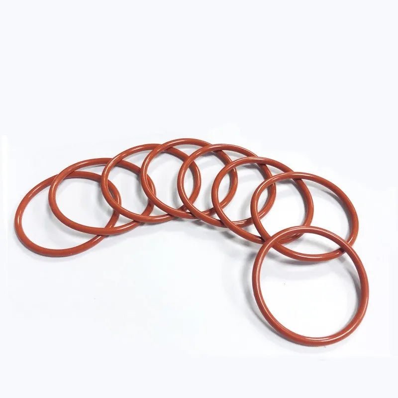 VMQ Food Grade Red Silicone O-Rings CS2mm 2.4mm | 10/50 Pcs Silicone O-Ring Gaskets Richie's