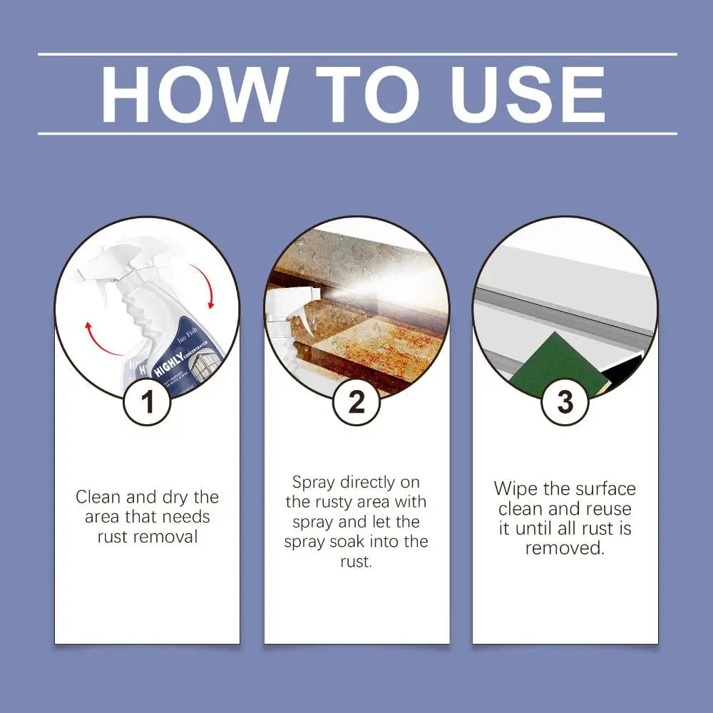 Heavy-Duty Metal Rust Remover Spray – Fast-Acting 120ml Rust Remover Spray Richie's