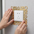 4Pcs Floral Mirror Acrylic Switch Stickers – Outlet Plate Covers Decorative Switch Cover Richie's
