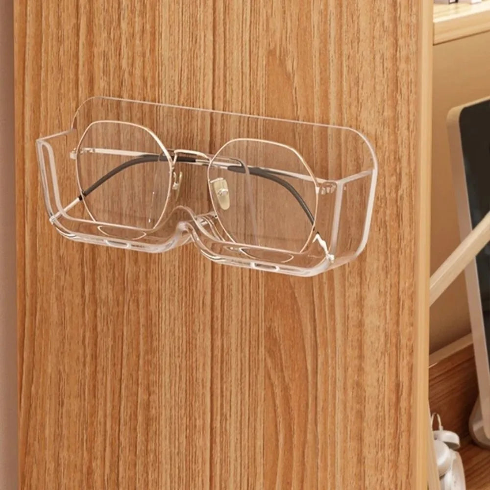 Wall Mounted Glasses Holder – No-Drill Sunglasses Storage Rack Eyewear Storage Rack Richie's Transparent