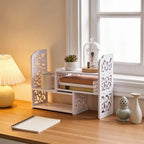 Scalable White Desktop Stationery Organizer & Bookshelf Desktop Organizer Richie's Default Title