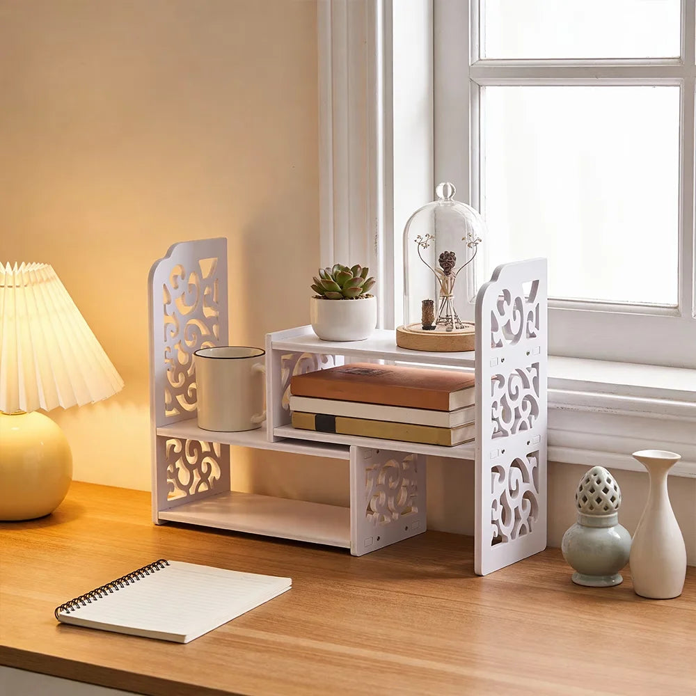 Scalable White Desktop Stationery Organizer & Bookshelf Desktop Organizer Richie's Default Title