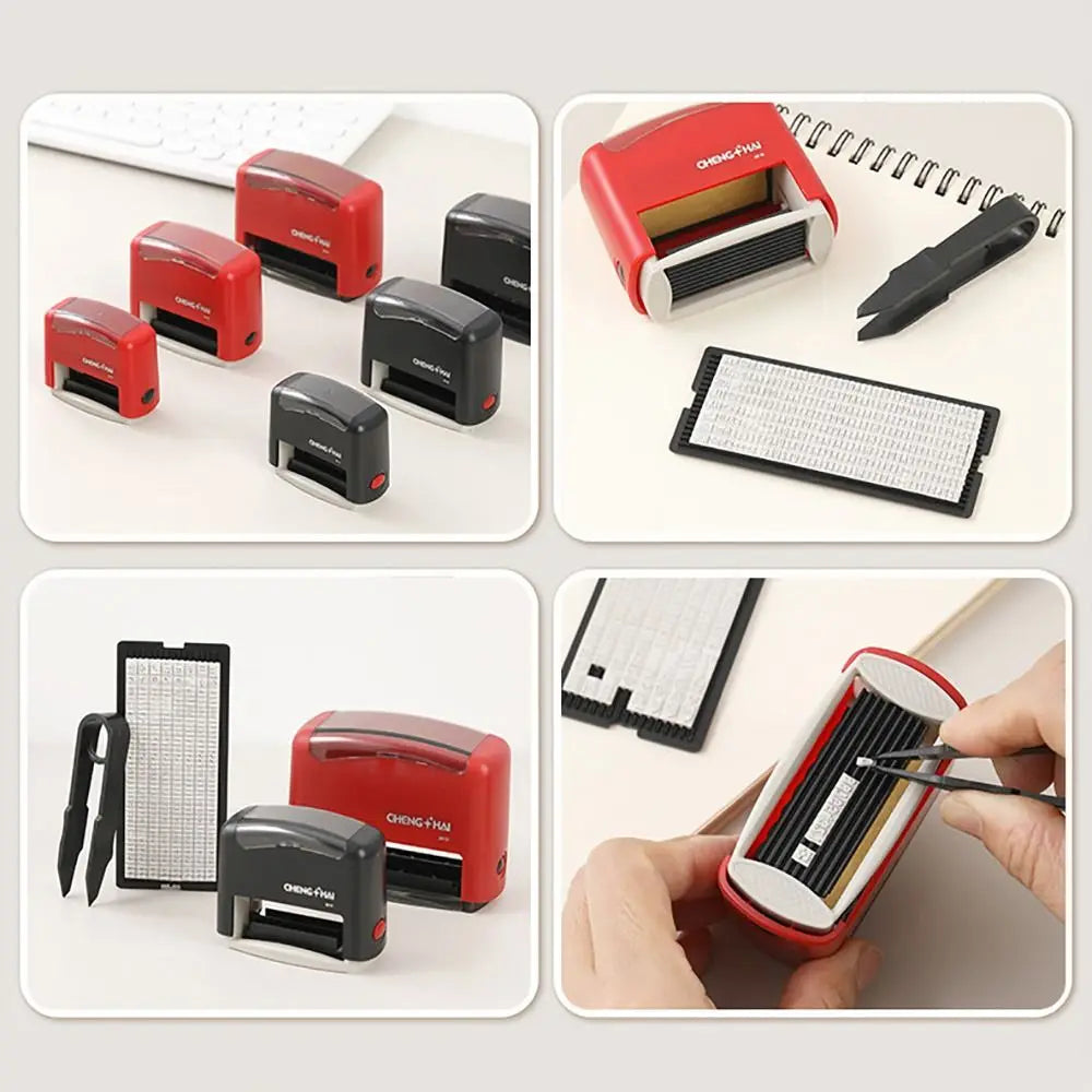 DIY Self-Inking Stamp Kit – Adjustable Multi-Size Monogram Set Self-Inking Stamp Kit Richie's