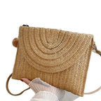 Women's Straw Wicker Crossbody Bag – Summer Beach Clutch Purse Straw Crossbody Bag Richie's