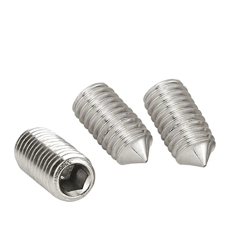 DIN914 Hex Socket Grub Set Screws M2–M6 Black Cup Point Grub Set Screws Richie's