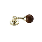 Vintage Walnut Wood Round Ball Cabinet Knobs – Single Hole Cabinet Knob Richie's Gold 5