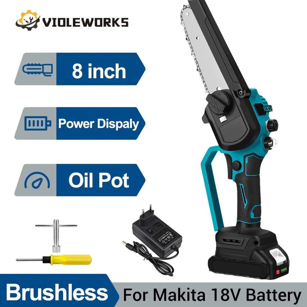 8-Inch Brushless Cordless Chainsaw for Makita 18V Battery Cordless Chainsaw Richie's