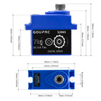 7KG Waterproof Digital RC Servo Metal Gear for TRX4 TRX6 SCX10 RC Car Servo Richie's