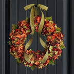 Autumn Hydrangea Hanging Wreath – Classic Wall Décor Decorative Wreath Richie's