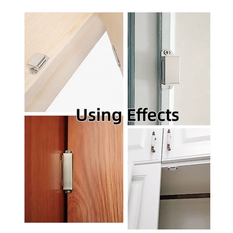 4-Pack Magnetic Door Catches – Stainless Steel Cabinet Latches Cabinet Door Catch Richie's