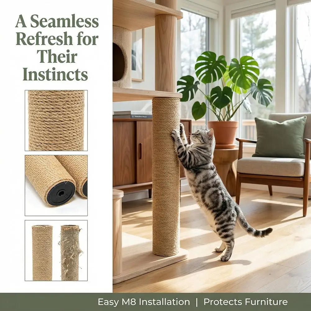 DIY Sisal Rope Cat Tree Scratching Post Replacement Pillar Cat Scratching Post Richie's