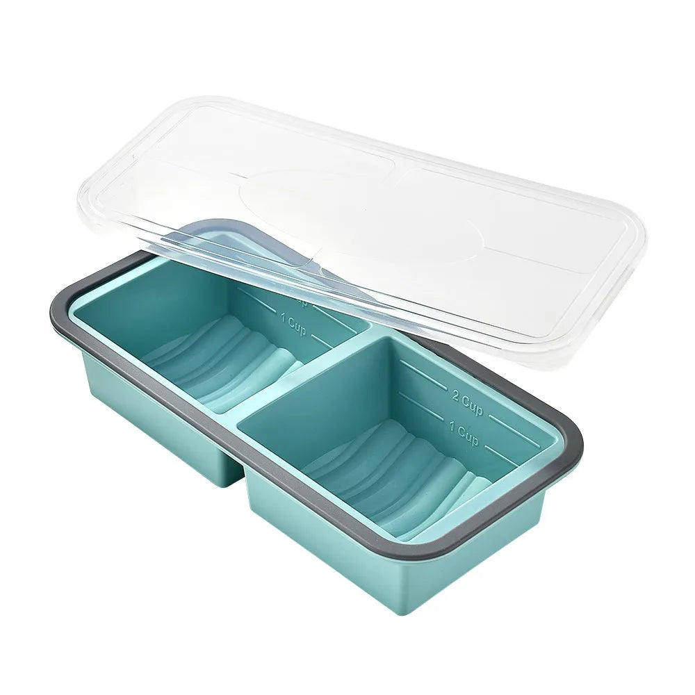 2/3/4 Grid Compartment Lunch Box – Microwave Safe Food Container Compartment Lunch Box Richie's 2grid-blue
