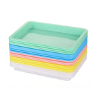 2-Pack Plastic Storage Trays for Crafts, Sand, Painting & Home Plastic Storage Tray Richie's