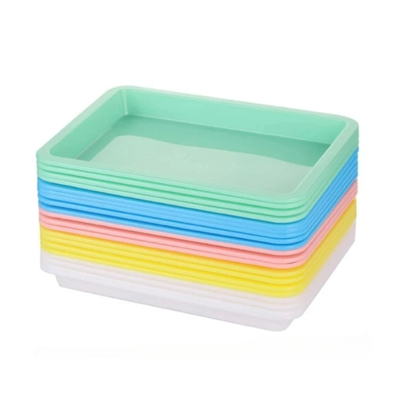 2-Pack Plastic Storage Trays for Crafts, Sand, Painting & Home Plastic Storage Tray Richie's