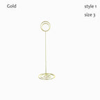 Rose Gold Metal Photo Clip Place Card & Table Number Stand Place Card Holder Richie's gold-style1-size3