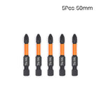 PH2 Magnetic Impact Phillips Screwdriver Bit Set – Hex Shank Screwdriver Bit Set Richie's 5Pcs 50mm