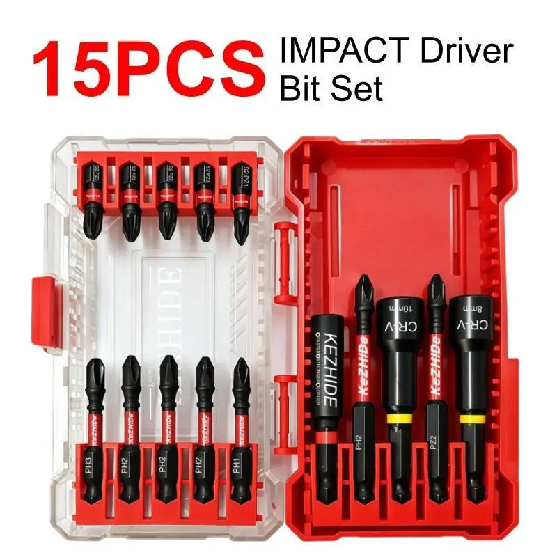 Titanium Coated Drill Bit & Socket Set with Storage Case Drill Bit Socket Set Richie's A1