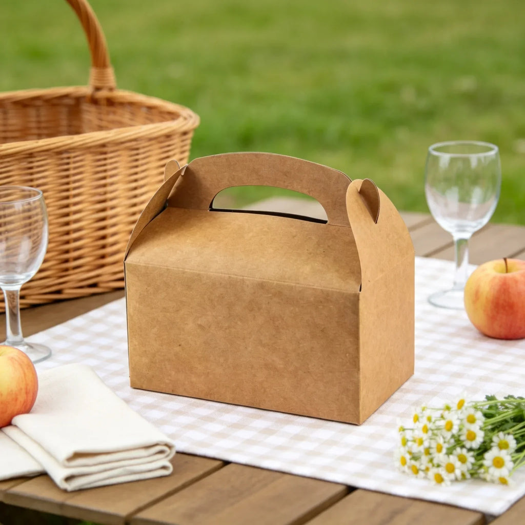 25 Pcs Kraft Paper Gift Boxes – Brown Folding Cardboard Boxes Kraft Gift Boxes Richie's