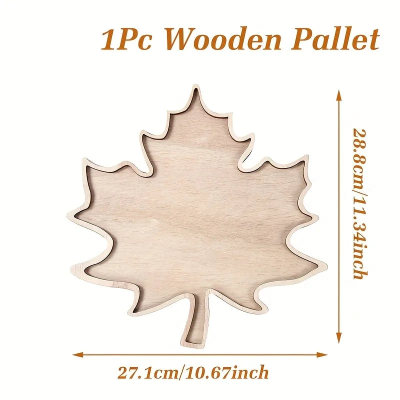 Maple Leaf Serving Tray – Fall Harvest Dessert Plate Serving Tray Richie's