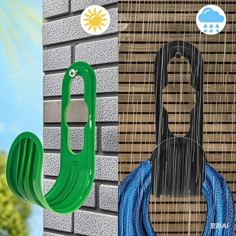 Wall Mounted Garden Hose Holder & Outdoor Faucet Hook Garden Hose Holder Richie's