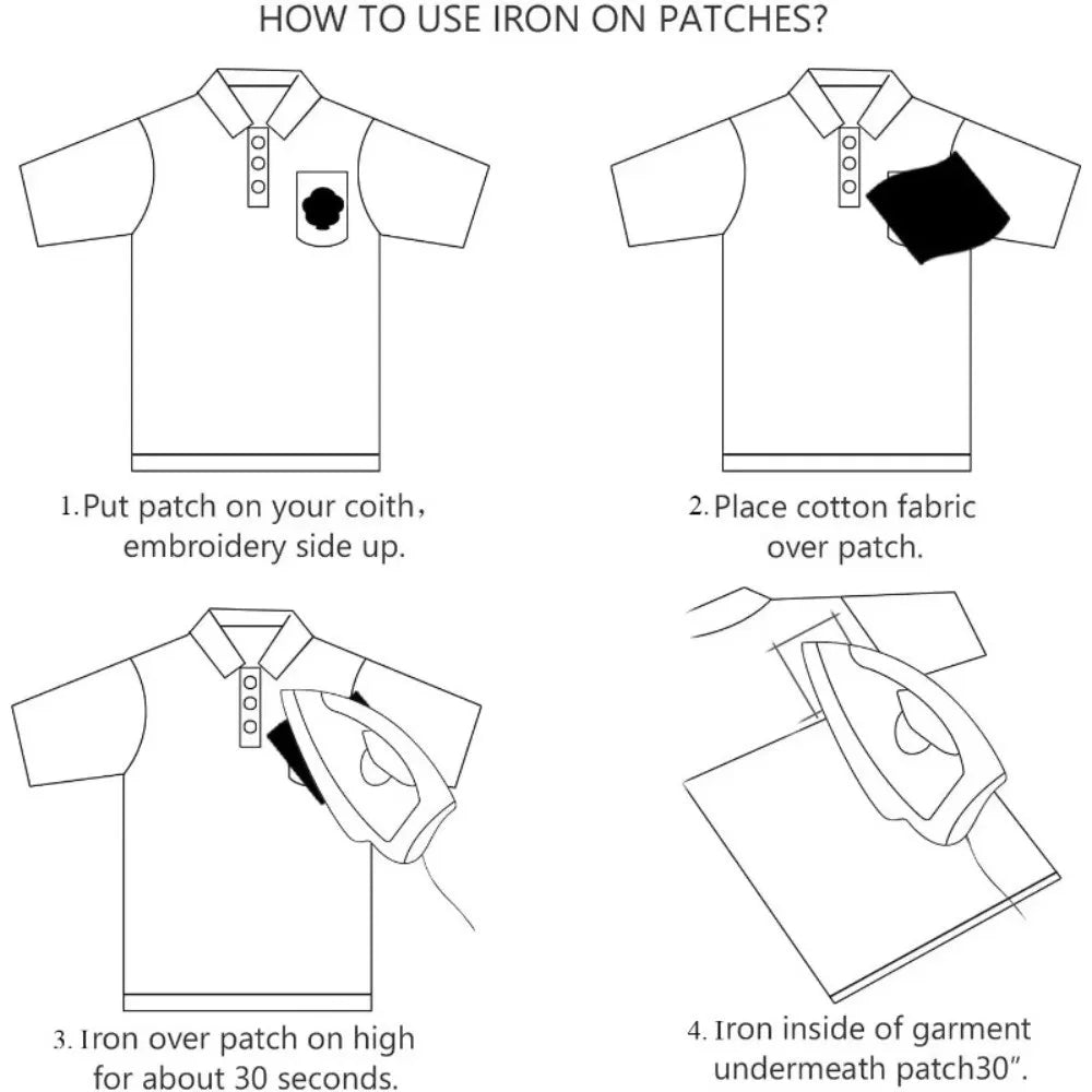 Iron-On Denim Fake Pocket Patches – DIY Jean Appliqué Set Iron-On Fabric Patches Richie's