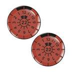 German License Plate 3D Gel Dome Car Sticker – 2pcs Automotive Gel Dome Sticker Richie's Brown 22