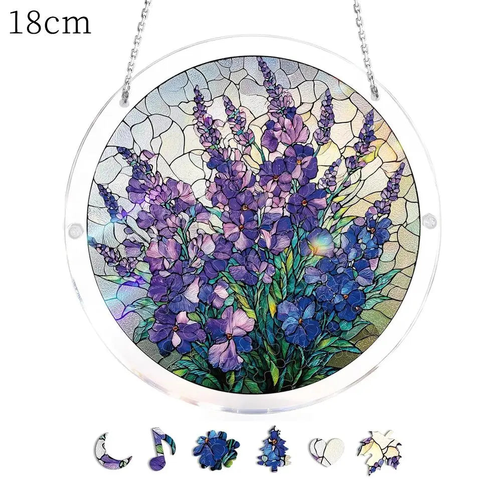 Acrylic Puzzle Suncatcher – DIY Stained Glass Window Hanging Decor Window Suncatcher Richie's D-S