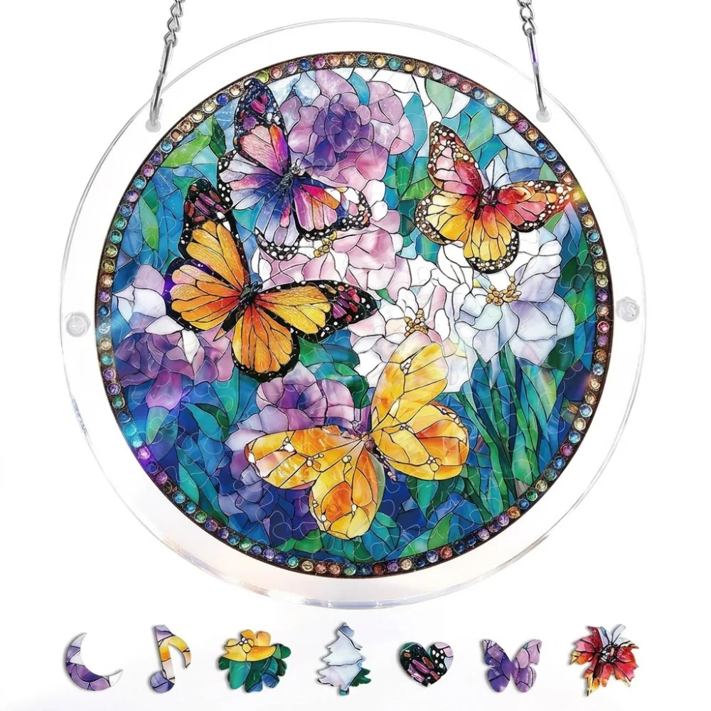 83-Piece Acrylic Puzzle Suncatcher – UV Printed Window Hanging Suncatcher Puzzle Richie's 6