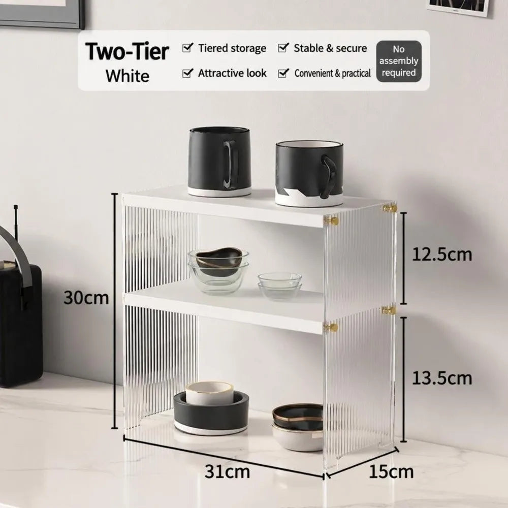 Acrylic Cup Storage Rack – Dust-Proof Tabletop Display Shelf Cup Storage Rack Richie's
